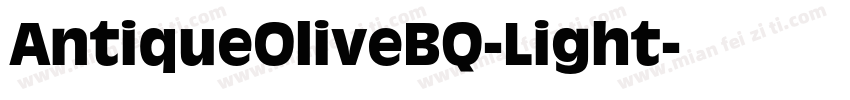 AntiqueOliveBQ-Light字体转换
