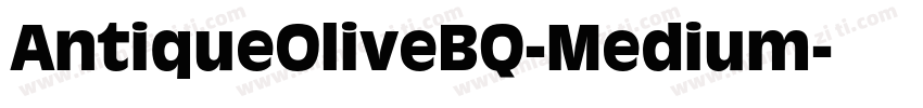 AntiqueOliveBQ-Medium字体转换
