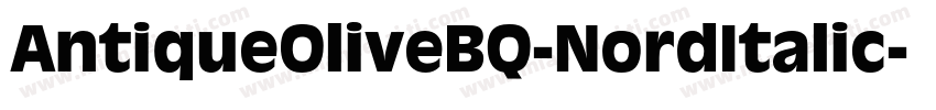 AntiqueOliveBQ-NordItalic字体转换