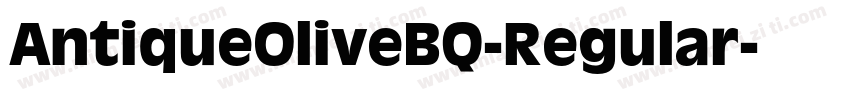 AntiqueOliveBQ-Regular字体转换