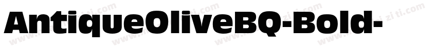 AntiqueOliveBQ-Bold字体转换