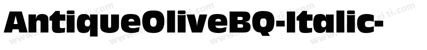 AntiqueOliveBQ-Italic字体转换