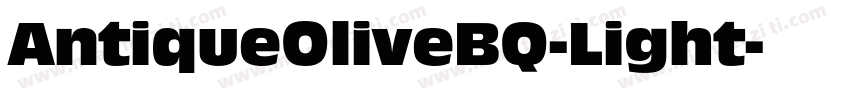 AntiqueOliveBQ-Light字体转换