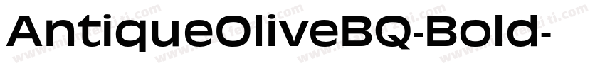 AntiqueOliveBQ-Bold字体转换