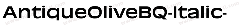 AntiqueOliveBQ-Italic字体转换