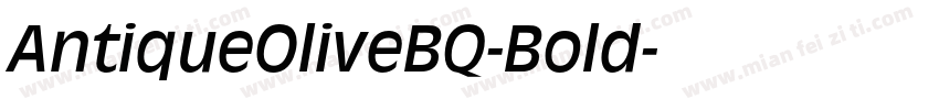 AntiqueOliveBQ-Bold字体转换