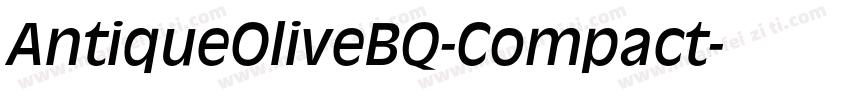 AntiqueOliveBQ-Compact字体转换