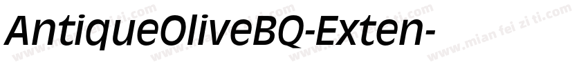 AntiqueOliveBQ-Exten字体转换