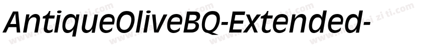 AntiqueOliveBQ-Extended字体转换
