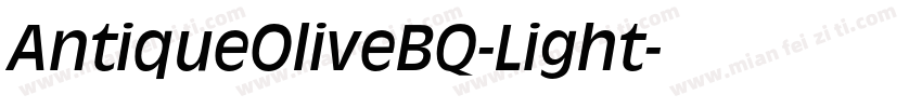 AntiqueOliveBQ-Light字体转换