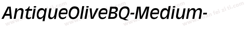 AntiqueOliveBQ-Medium字体转换