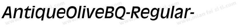 AntiqueOliveBQ-Regular字体转换
