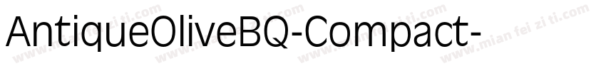 AntiqueOliveBQ-Compact字体转换