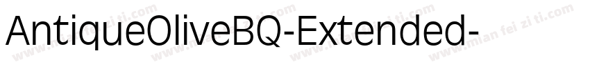 AntiqueOliveBQ-Extended字体转换