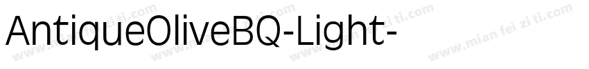 AntiqueOliveBQ-Light字体转换