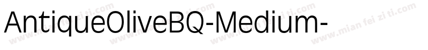 AntiqueOliveBQ-Medium字体转换