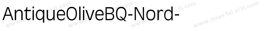 AntiqueOliveBQ-Nord字体转换