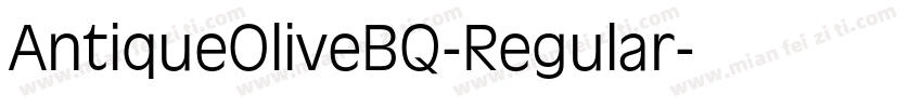 AntiqueOliveBQ-Regular字体转换