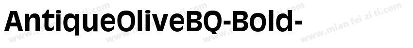 AntiqueOliveBQ-Bold字体转换