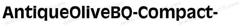AntiqueOliveBQ-Compact字体转换