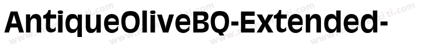 AntiqueOliveBQ-Extended字体转换