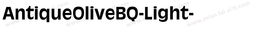 AntiqueOliveBQ-Light字体转换