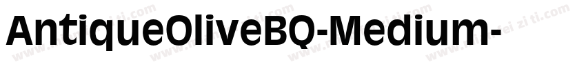 AntiqueOliveBQ-Medium字体转换