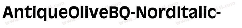 AntiqueOliveBQ-NordItalic字体转换