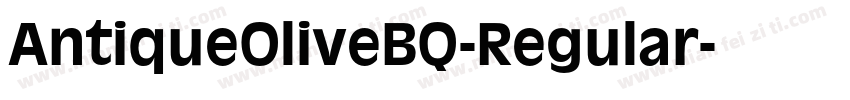 AntiqueOliveBQ-Regular字体转换