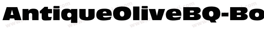 AntiqueOliveBQ-Bold字体转换