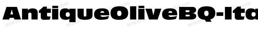 AntiqueOliveBQ-Italic字体转换