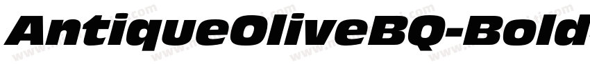 AntiqueOliveBQ-Bold字体转换