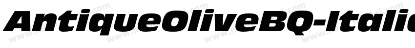 AntiqueOliveBQ-Italic字体转换