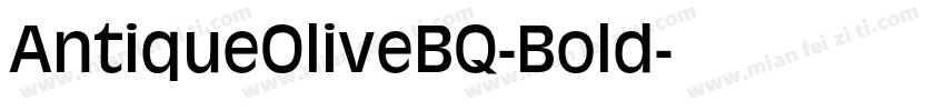 AntiqueOliveBQ-Bold字体转换