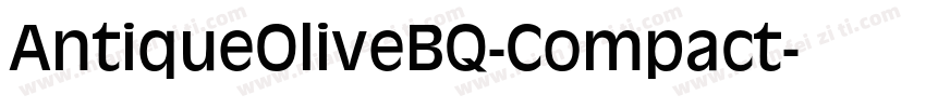 AntiqueOliveBQ-Compact字体转换
