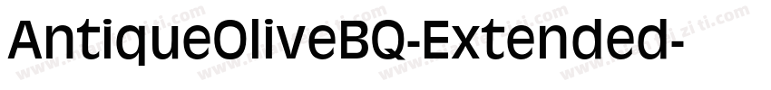 AntiqueOliveBQ-Extended字体转换