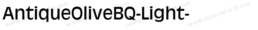 AntiqueOliveBQ-Light字体转换