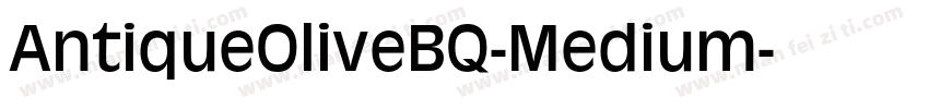 AntiqueOliveBQ-Medium字体转换