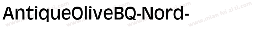 AntiqueOliveBQ-Nord字体转换