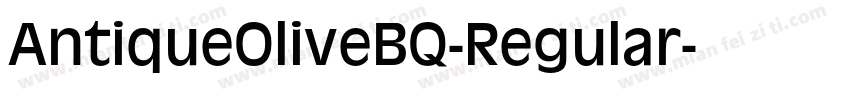 AntiqueOliveBQ-Regular字体转换