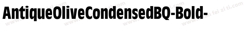 AntiqueOliveCondensedBQ-Bold字体转换