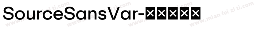SourceSansVar字体转换