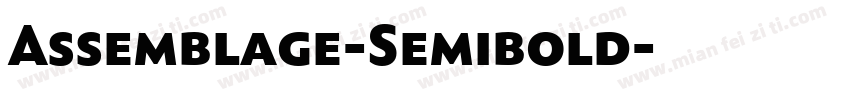 Assemblage-Semibold字体转换