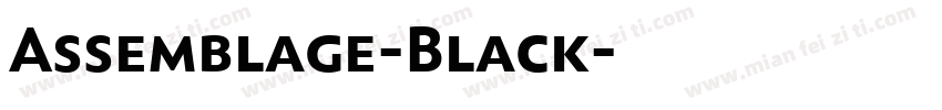 Assemblage-Black字体转换