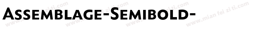 Assemblage-Semibold字体转换