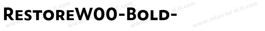 RestoreW00-Bold字体转换