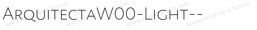 ArquitectaW00-Light-字体转换