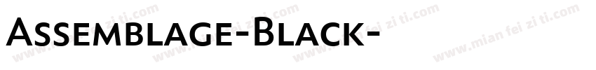 Assemblage-Black字体转换