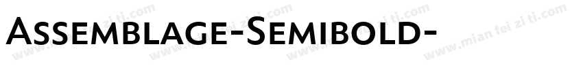 Assemblage-Semibold字体转换