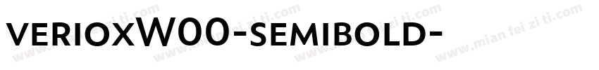 verioxW00-semibold字体转换